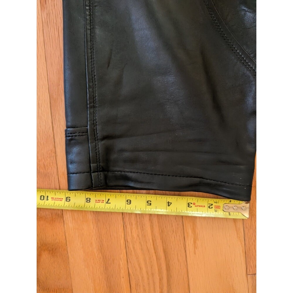 Leather BDSM Shorts Zip Around Full Access Black XL Gay Soft Lined Folsom St - Picture 5 of 14